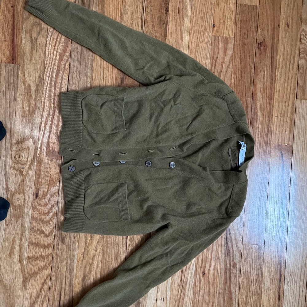 Zara Green Lightweight Cardigan